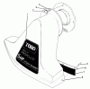 Toro 62923 - 5 hp Lawn Vacuum, 1993 (3900001-3999999) Ersatzteile SNOUT ASSEMBLY