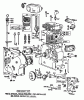 Toro 38150 (826) - 826 Snowthrower, 1980 (0000001-0999999) Ersatzteile ENGINE BRIGGS & STRATTON MODEL NO. 252412 TYPE NO. 0191-01 (11 H.P. SNOWTHROWER MODEL 38090) #1