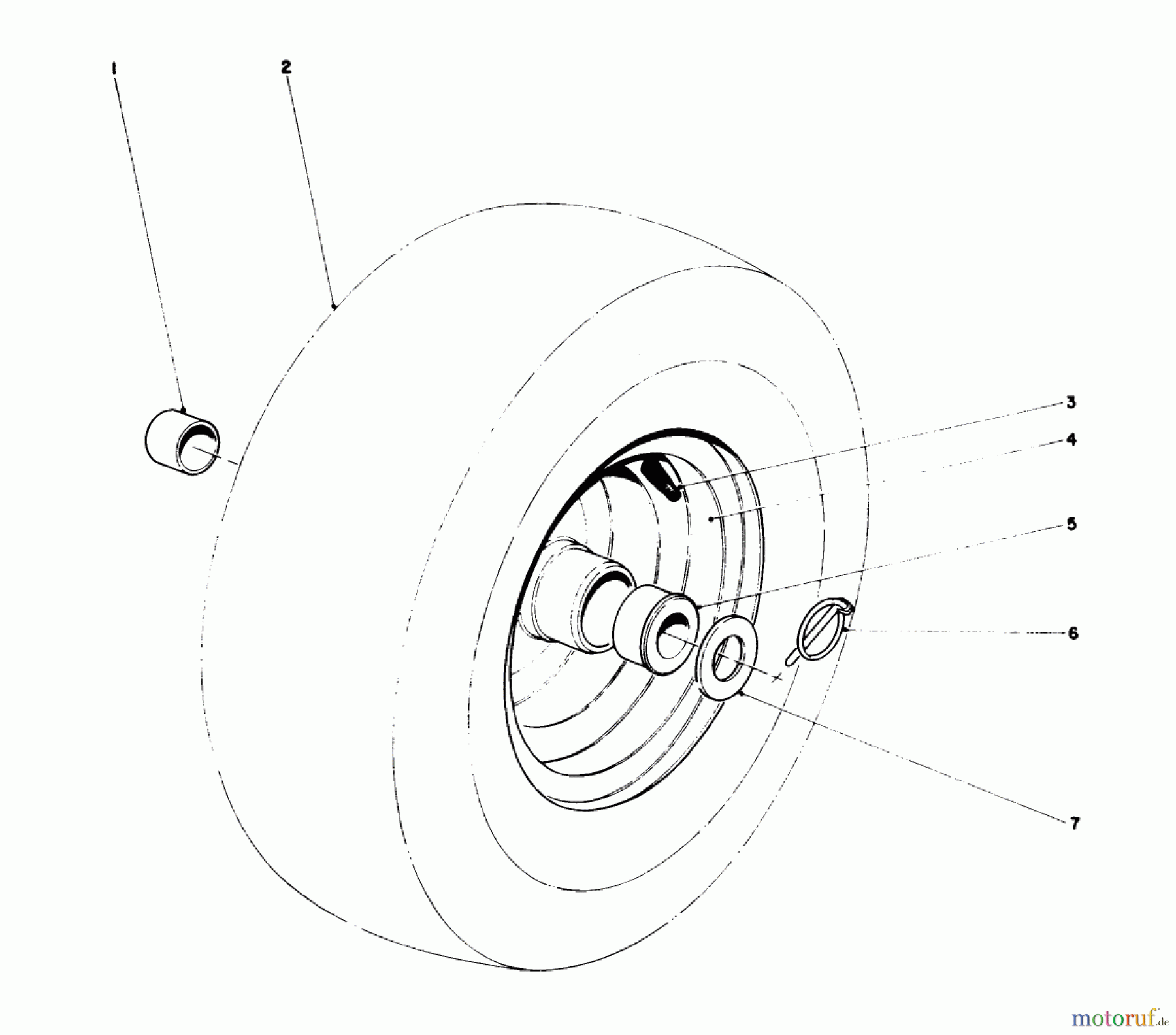 Toro Neu Snow Blowers/Snow Throwers Seite 1 38150 (826) - Toro 826 Snowthrower, 1981 (1000001-1999999) WHEEL ASSEMBLY