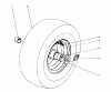 Toro 38090 (1132) - 1132 Snowthrower, 1984 (4000001-4999999) Ersatzteile WHEEL ASSEMBLY