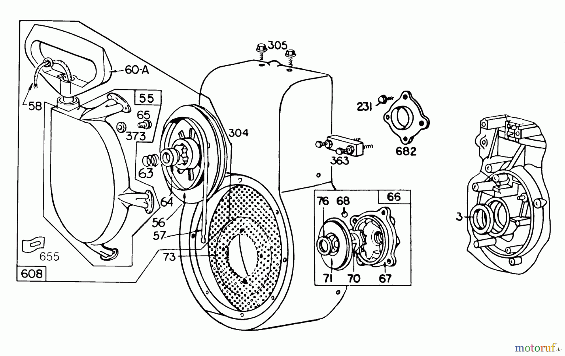 Toro Neu Snow Blowers/Snow Throwers Seite 1 38090 (1132) - Toro 1132 Snowthrower, 1985 (5000001-5999999) ENGINE BRIGGS & STRATTON MODEL NO. 252412-0685-01 #3