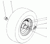 Toro 38090 (1132) - 1132 Snowthrower, 1985 (5000001-5999999) Ersatzteile WHEEL ASSEMBLY