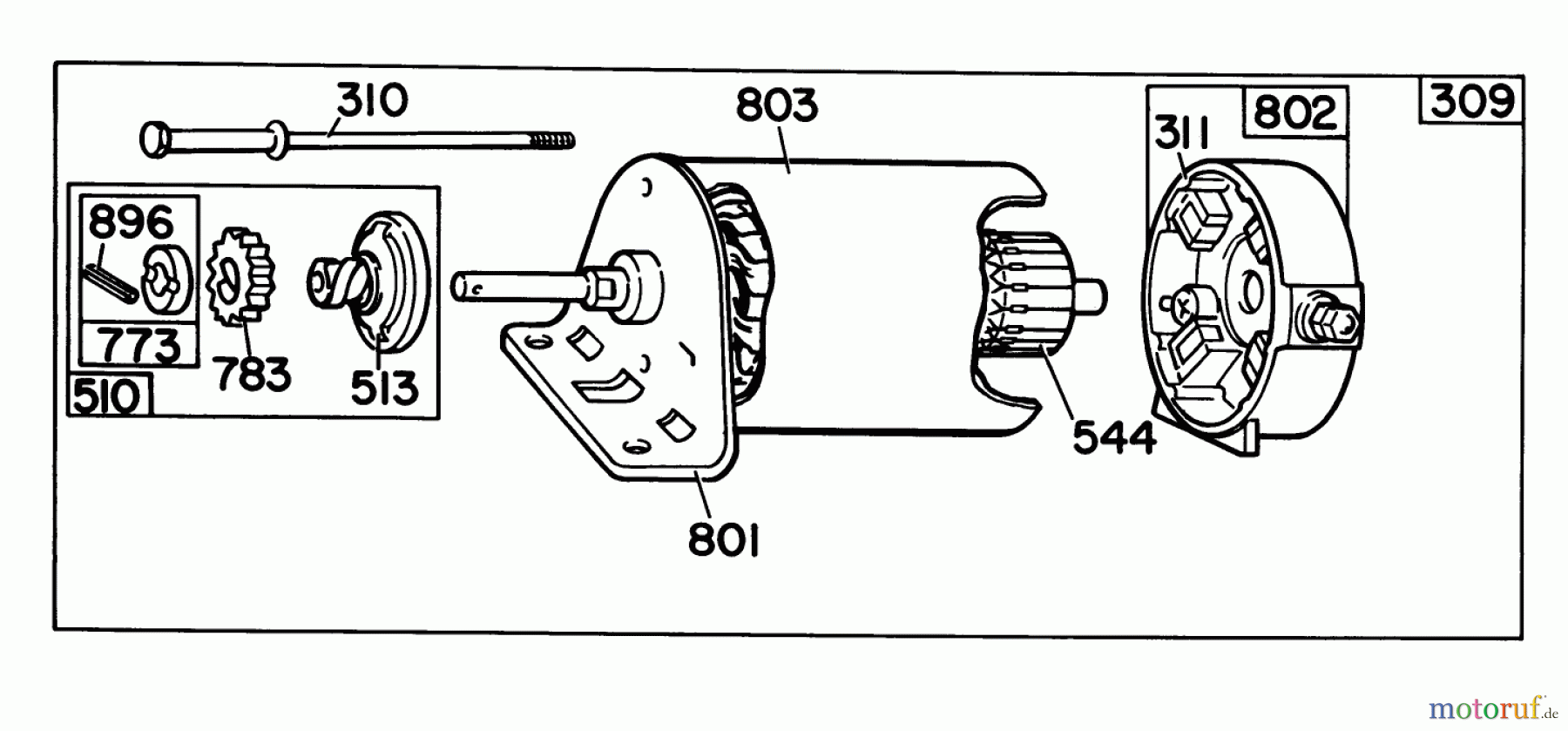  Toro Neu Snow Blowers/Snow Throwers Seite 1 38090 (1132) - Toro 1132 Snowthrower, 1986 (6000001-6999999) 12 VOLT STARTER BRINGS & STRATTON MOTOR NO. 393852