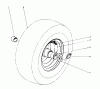 Toro 38090 (1132) - 1132 Snowthrower, 1987 (7000001-7999999) Ersatzteile WHEEL ASSEMBLY