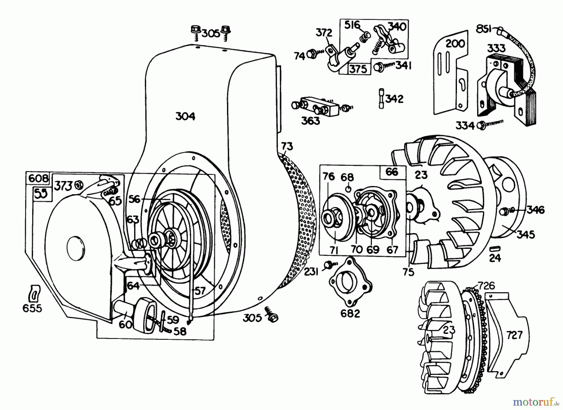  Toro Neu Snow Blowers/Snow Throwers Seite 1 38155 (826) - Toro 826 Snowthrower, 1982 (2000001-2999999) ENGINE MODEL NO. 190402 TYPE 0989-01 (MODEL 38155) #2
