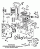 Toro 38155 (826) - 826 Snowthrower, 1982 (2000001-2999999) Ersatzteile ENGINE MODEL NO. 252416 TYPE 0190-01 (MODEL 38095) #1