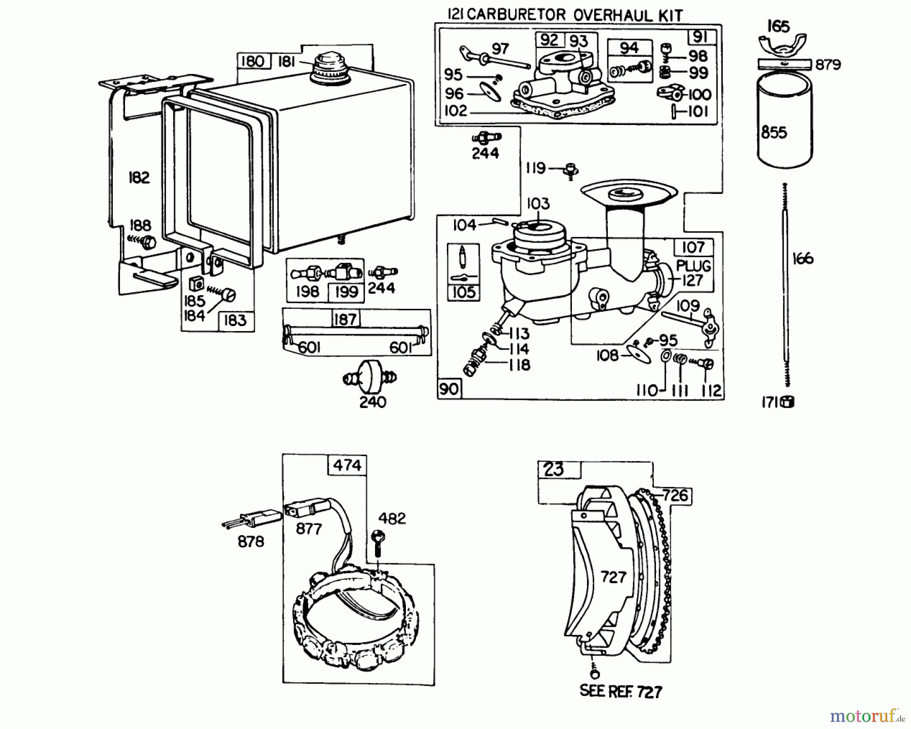  Toro Neu Snow Blowers/Snow Throwers Seite 1 38095 (1132) - Toro 1132 Snowthrower, 1983 (3000001-3999999) ENGINE BRIGGS & STRATTON MODEL NO. 252416-0190-01 #3