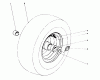 Toro 38095 (1132) - 1132 Snowthrower, 1983 (3000001-3999999) Ersatzteile WHEEL ASSEMBLY