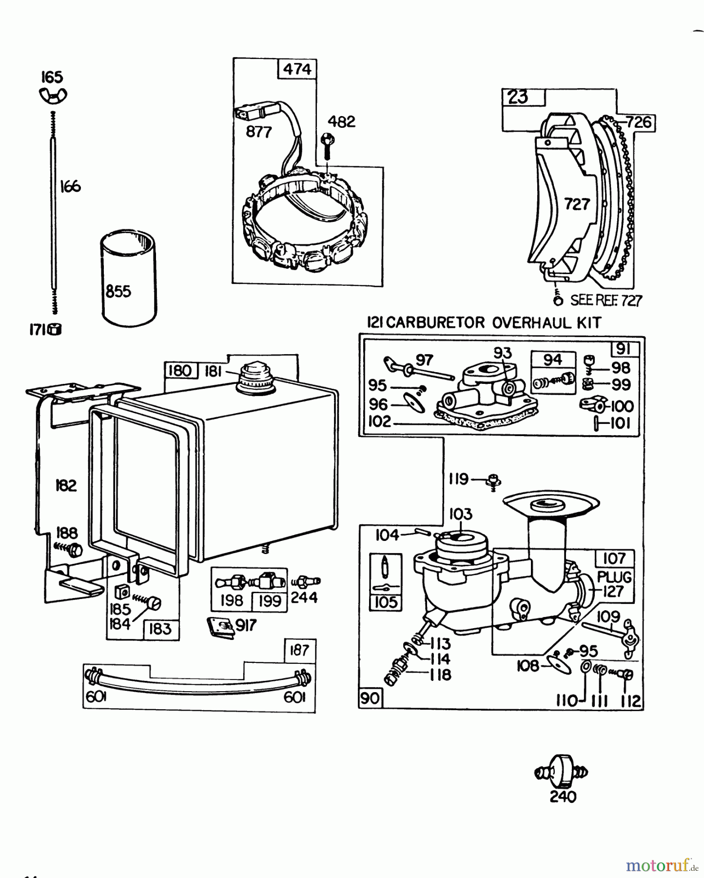  Toro Neu Snow Blowers/Snow Throwers Seite 1 38095 (1132) - Toro 1132 Snowthrower, 1985 (5000001-5999999) ENGINE BRIGGS & STRATTON MODEL NO. 252416-0677-01 #2