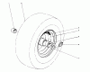 Toro 38095 (1132) - 1132 Snowthrower, 1985 (5000001-5999999) Ersatzteile WHEEL ASSEMBLY