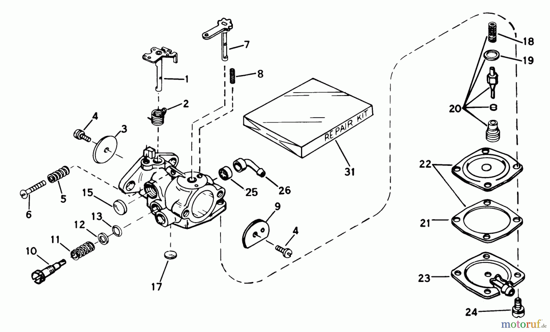 Toro Neu Snow Blowers/Snow Throwers Seite 1 38100 (S-140) - Toro S-140 Snowthrower, 1980 (SN 0500000-0999999) CARBURETOR NO. 632103 ENGINE MODEL AH-520 TYPE 1584A (USED ON UNITS WITH SERIAL NO. 0000001 THRU 0299999)