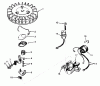 Toro 38100 (S-140) - S-140 Snowthrower, 1980 (SN 0500000-0999999) Ersatzteile MAGNETO NO. 610794A ENGINE MODEL NO. AH520 TYPE 1584A (USED ON UNITS WITH SERIAL NO. 0000001 THRU 0299999) ENGINE MODEL NO. AH52