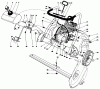 Toro 38110C (CR-20R) - CR-20R Snowthrower, 1987 (7000001-7999999) Ersatzteile ENGINE ASSEMBLY (MODELS NO. 38115C & 38116C)