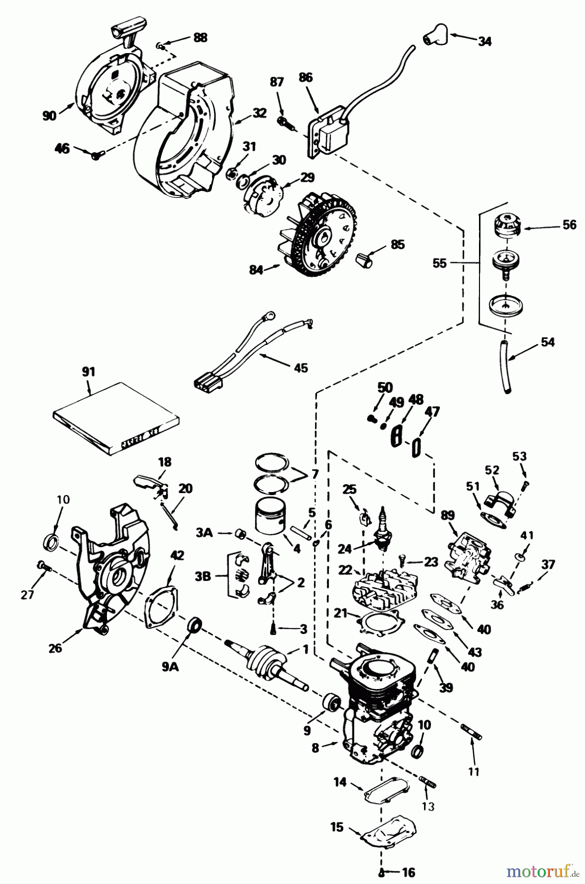 Toro Neu Snow Blowers/Snow Throwers Seite 1 38115C (CR-20R) - Toro CR-20 Snowthrower, 1987 (7000001-7999999) ENGINE TECUMSEH MODEL NO. AH-600 TYPE 1622-M (MODEL NO. 38110C)