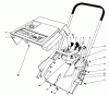 Toro 38110C (CR-20R) - CR-20R Snowthrower, 1987 (7000001-7999999) Ersatzteile SHROUD & HANDLE ASSEMBLY