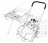 Toro 38110C (CR-20R) - CR-20R Snowthrower, 1988 (8000001-8999999) Ersatzteile SHROUD & HANDLE ASSEMBLY