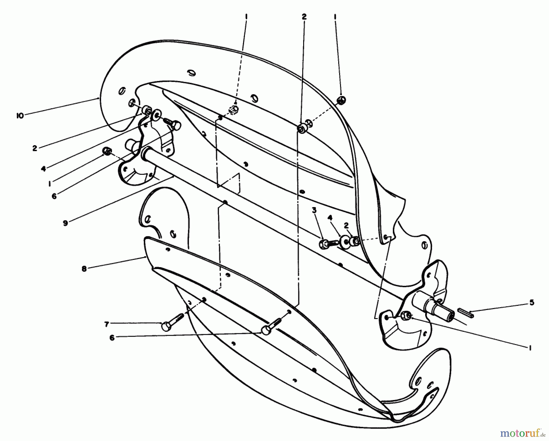 Toro Neu Snow Blowers/Snow Throwers Seite 1 38115C (CR-20R) - Toro CR-20 Snowthrower, 1990 (0000001-0999999) ROTOR ASSEMBLY