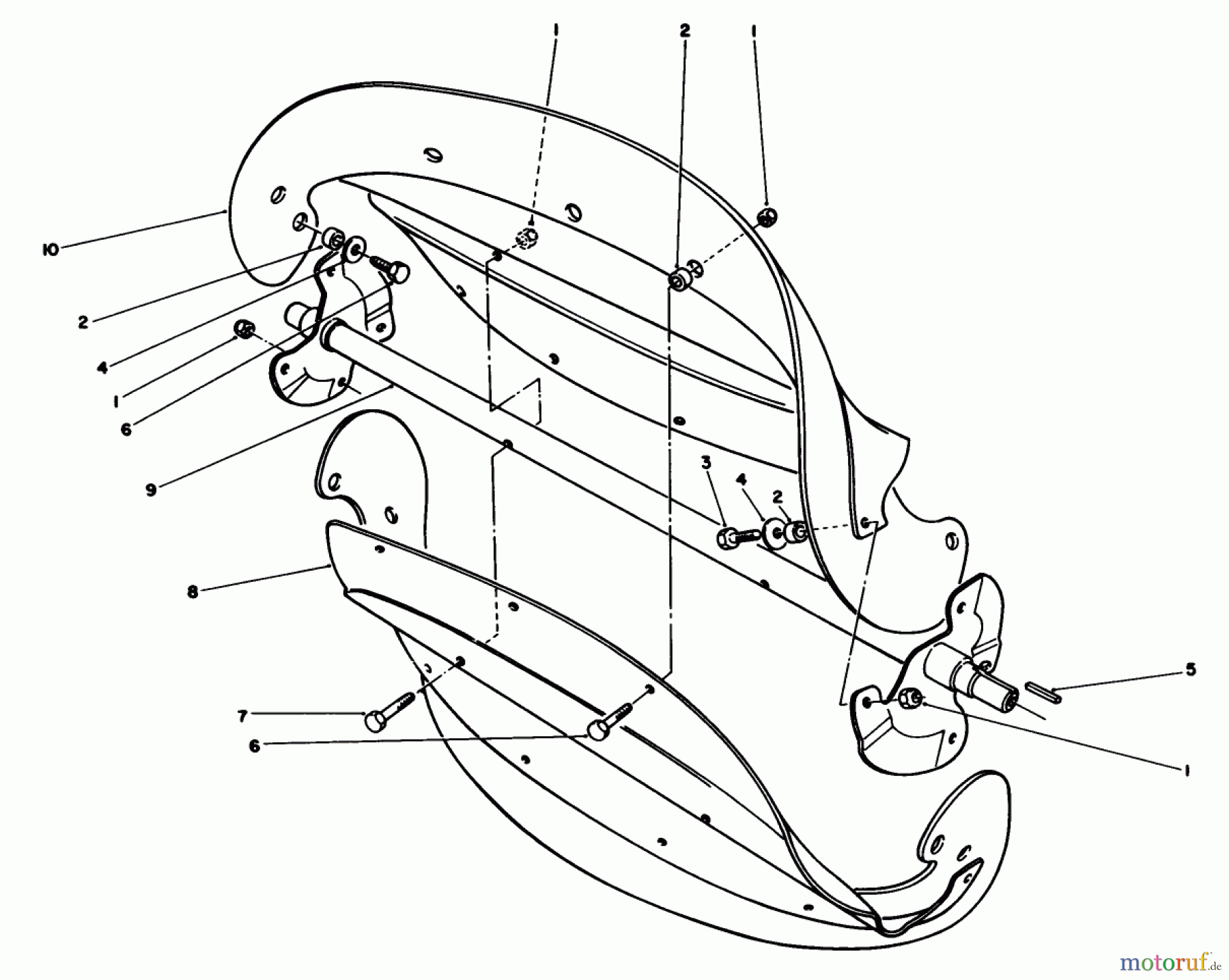 Toro Neu Snow Blowers/Snow Throwers Seite 1 38116 (CR-20R) - Toro CR-20 Snowthrower, 1988 (8000001-8999999) ROTOR ASSEMBLY