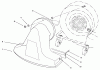 Toro 62924 - 5 hp Lawn Vacuum, 1996 (6900001-6999999) Ersatzteile SNOUT ASSEMBLY