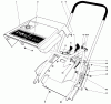 Toro 38130 (S-200) - S-200 Snowthrower, 1980 (0000001-0015000) Ersatzteile SHROUD & HANDLE ASSEMBLY (MODEL 38120)