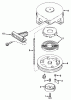 Toro 38130 (S-200) - S-200 Snowthrower, 1980 (0000001-0015000) Ersatzteile SHROUD & REWIND STARTER NO. 590537 ENGINE MODEL AH520 TYPE 1585A UNIT MODEL 38120 (USED ON UNITS WITH SERIAL NO.