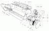 Toro 38120 (S-200) - S-200 Snowthrower, 1980 (0500000-0999999) Ersatzteile LOWER MAIN FRAME ASSEMBLY (MODEL 38120 & 38130)