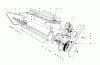 Toro 38130 (S-200) - S-200 Snowthrower, 1981 (1000001-1000350) Ersatzteile LOWER MAIN FRAME ASSEMBLY (MODEL 38120 & 38130)
