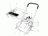 Toro 38130 (S-200) - S-200 Snowthrower, 1981 (1000001-1000350) Ersatzteile SHROUD & HANDLE ASSEMBLY (MODEL 38120)