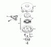 Toro 38130 (S-200) - S-200 Snowthrower, 1981 (1000001-1000350) Ersatzteile SHROUD & REWIND STARTER NO. 590537 (ENGINE MODEL AH 520 TYPE 1583, 1583A, 1583B, 1585, 1585A & 1585B)