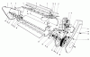Toro 38130 (S-200) - S-200 Snowthrower, 1981 (1000351-1999999) Ersatzteile LOWER MAIN FRAME ASSEMBLY (MODEL 38120)