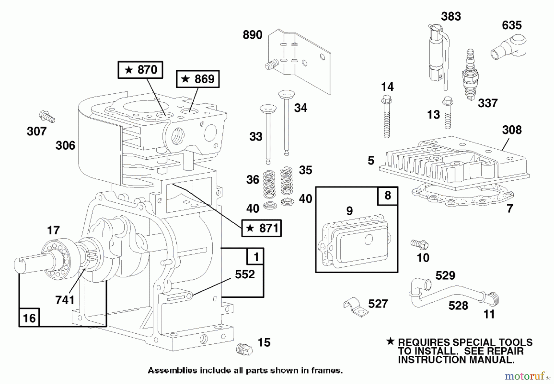 Toro Neu Blowers/Vacuums/Chippers/Shredders 62924 - Toro 5 hp Lawn Vacuum, 2000 (200000001-200999999) ENGINE BRIGGS & STRATTON MODEL 135202-0263-01 #1