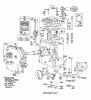 Toro 38150 (826) - 826 Snowthrower, 1985 (5000001-5999999) Ersatzteile ENGINE BRIGGS & STRATTON MODEL NO. 190402-2720-01 #1