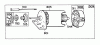 Toro 38150 (826) - 826 Snowthrower, 1987 (7000001-7999999) Ersatzteile 12 VOLT STARTER MOTOR BRIGGS & STRATTON