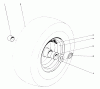 Toro 38150 (826) - 826 Snowthrower, 1987 (7000001-7999999) Ersatzteile WHEEL ASSEMBLY