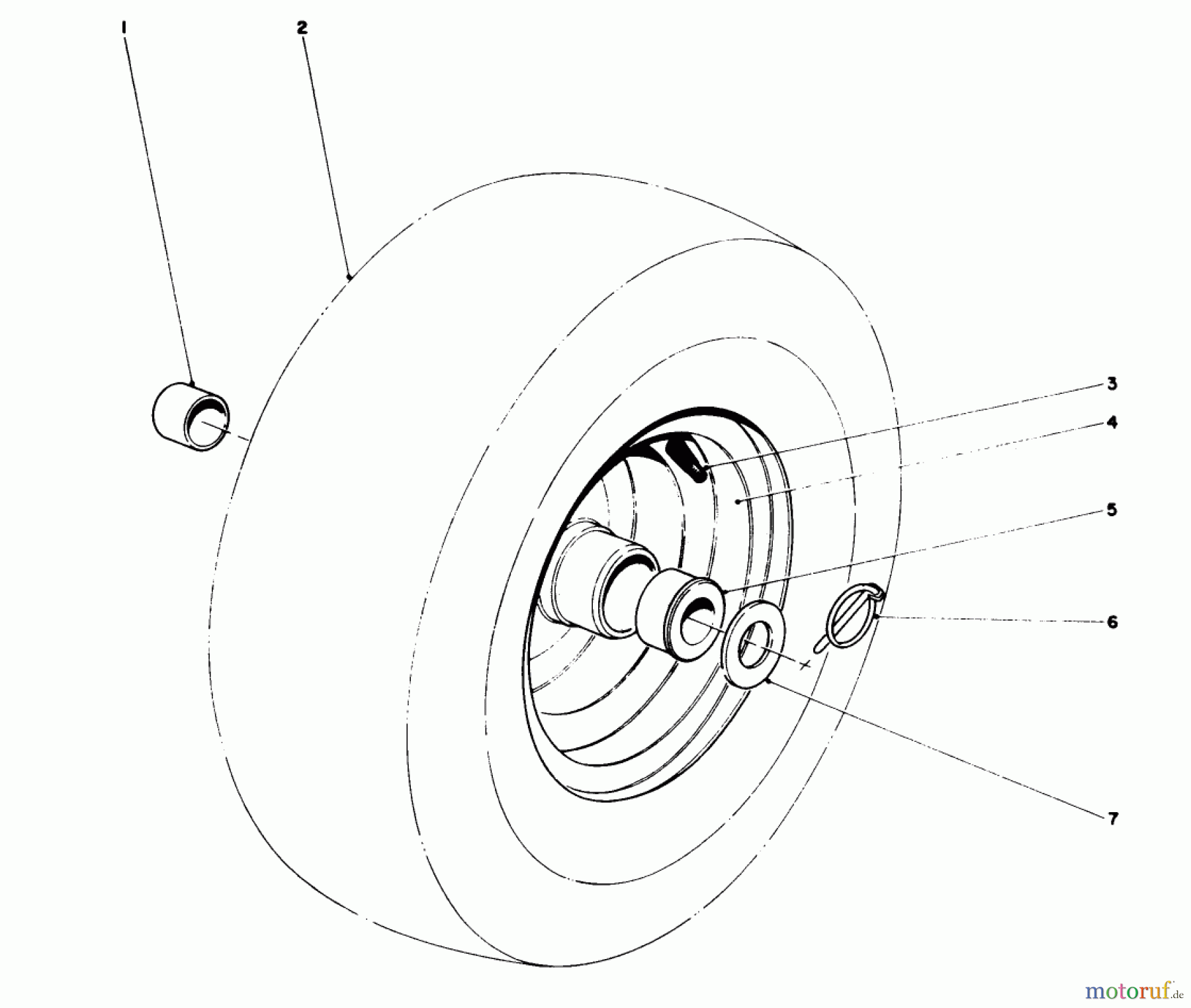 Toro Neu Snow Blowers/Snow Throwers Seite 1 38155 (826) - Toro 826 Snowthrower, 1980 (0000001-0999999) WHEEL ASSEMBLY