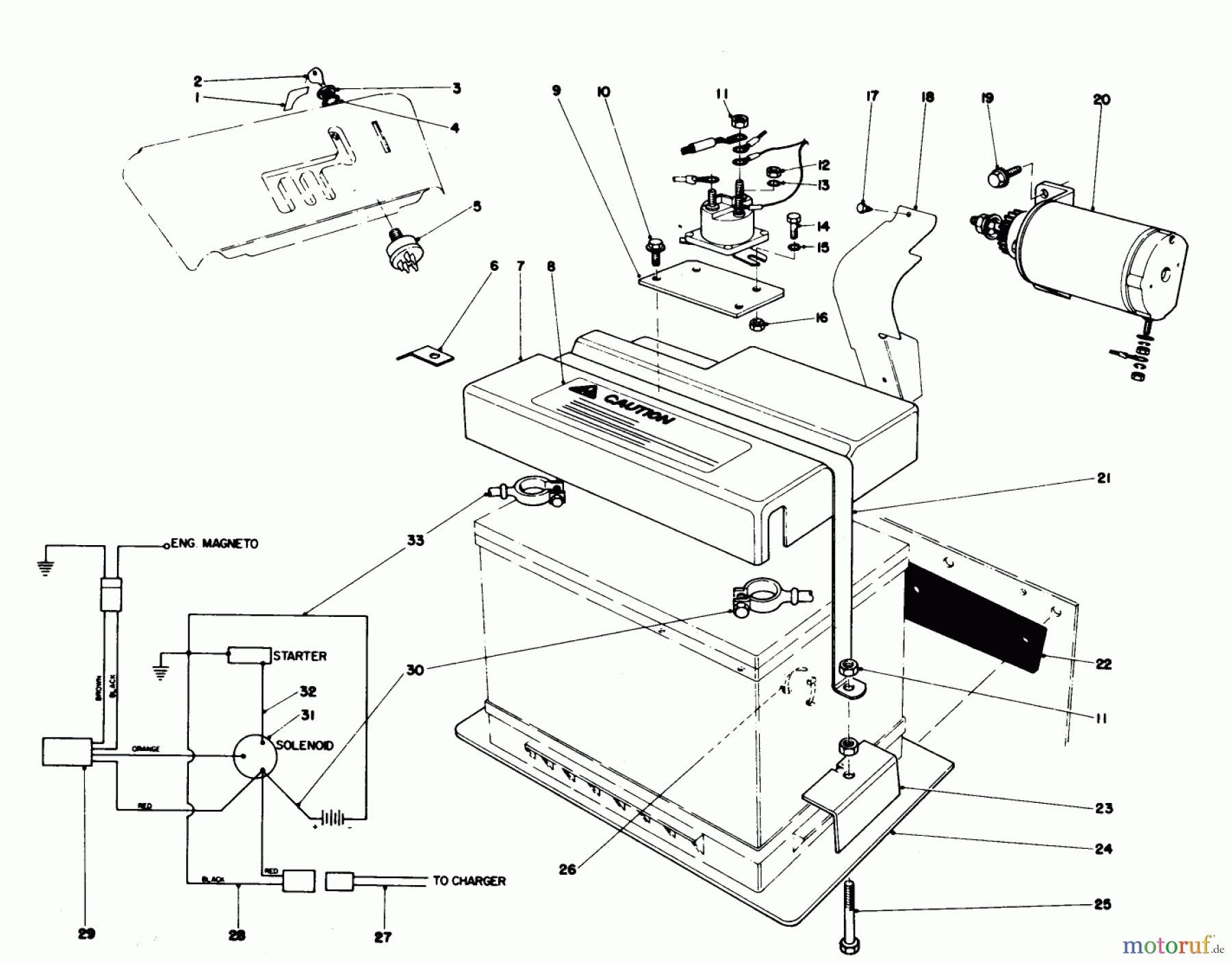 Toro Neu Snow Blowers/Snow Throwers Seite 1 38155 (826) - Toro 826 Snowthrower, 1983 (3000001-3999999) 12 VOLT STARTING MOTOR KIT 37-4640 (OPTIONAL)