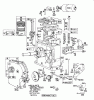 Toro 38155 (826) - 826 Snowthrower, 1983 (3000001-3999999) Ersatzteile ENGINE BRIGGS & STRATTON MODEL NO. 190402 TYPE 0989-01 #1