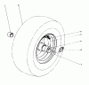 Toro 38155 (826) - 826 Snowthrower, 1984 (4000001-4999999) Ersatzteile WHEEL ASSEMBLY