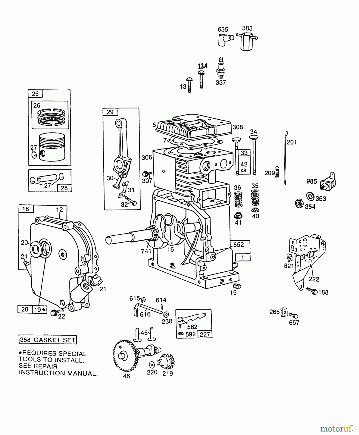 Toro Neu Snow Blowers/Snow Throwers Seite 1 38155 (826) - Toro 826 Snowthrower, 1987 (7000001-7999999) ENGINE BRIGGS & STRATTON MODEL NO.190406-3054-01