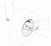 Toro 38155 (826) - 826 Snowthrower, 1987 (7000001-7999999) Ersatzteile WHEEL ASSEMBLY