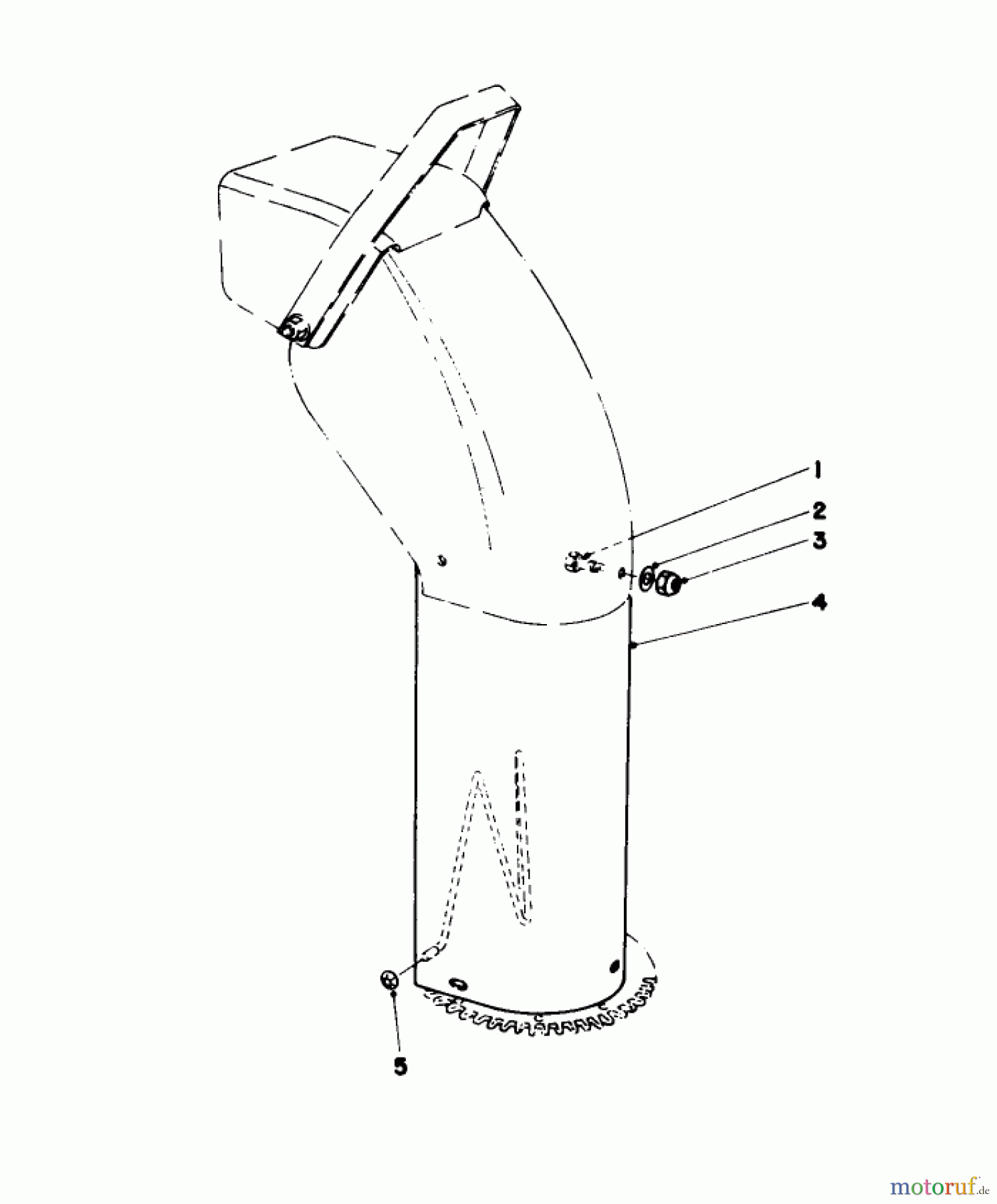 Toro Neu Snow Blowers/Snow Throwers Seite 1 38160 (1132) - Toro 1132 Snowthrower, 1979 (9000001-9999999) CHUTE EXTENSION KIT 26-1100