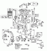 Toro 38160 (1132) - 1132 Snowthrower, 1980 (0000001-0999999) Ersatzteile ENGINE MODEL NO. 190502 TYPE 0989-01 (8 H.P. SNOWTHROWER MODEL 3BRIGGS & STRATTON