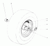 Toro 38160 (1132) - 1132 Snowthrower, 1980 (0000001-0999999) Ersatzteile WHEEL ASSEMBLY