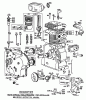 Toro 38160 (1132) - 1132 Snowthrower, 1983 (3000001-3999999) Ersatzteile ENGINE BRIGGS & STRATTON MODEL NO. 252416-0190-01 #1