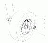 Toro 38160 (1132) - 1132 Snowthrower, 1983 (3000001-3999999) Ersatzteile WHEEL ASSEMBLY