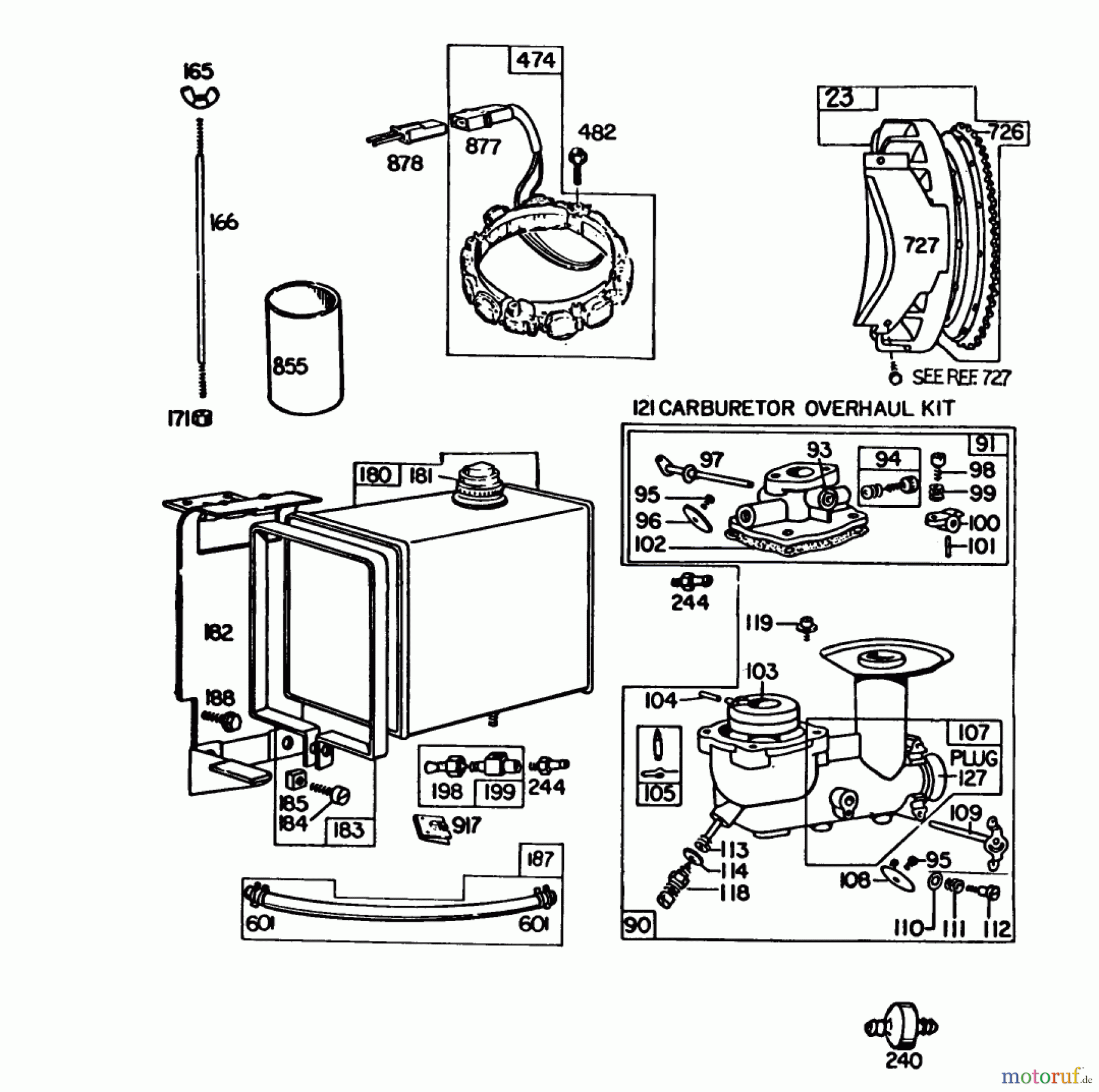 Toro Neu Snow Blowers/Snow Throwers Seite 1 38160 (1132) - Toro 1132 Snowthrower, 1984 (4000001-4999999) ENGINE BRIGGS & STRATTON MODEL NO. 252416-0677-01 #3