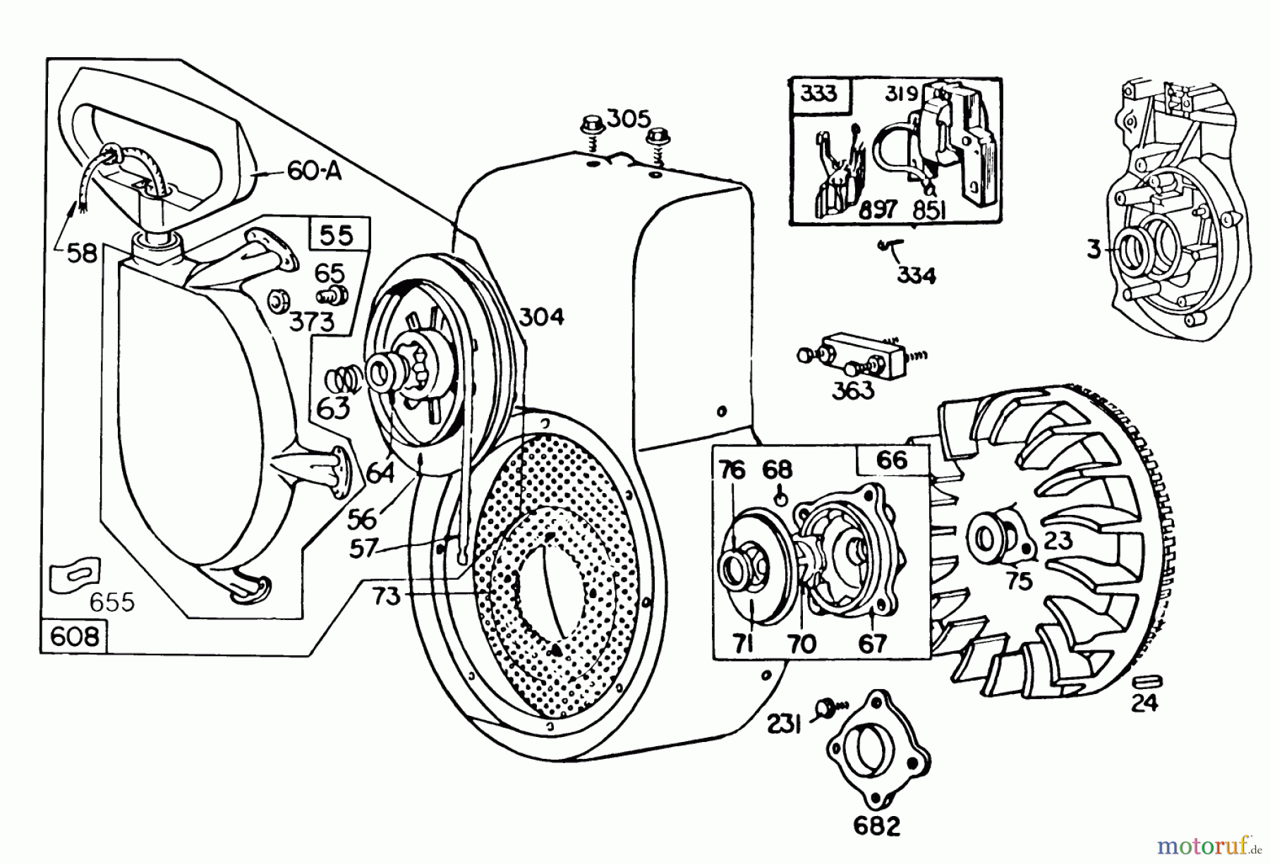 Toro Neu Snow Blowers/Snow Throwers Seite 1 38160 (1132) - Toro 1132 Snowthrower, 1985 (5000001-5999999) ENGINE BRIGGS & STRATTON MODEL NO. 252416-0677-01 #3