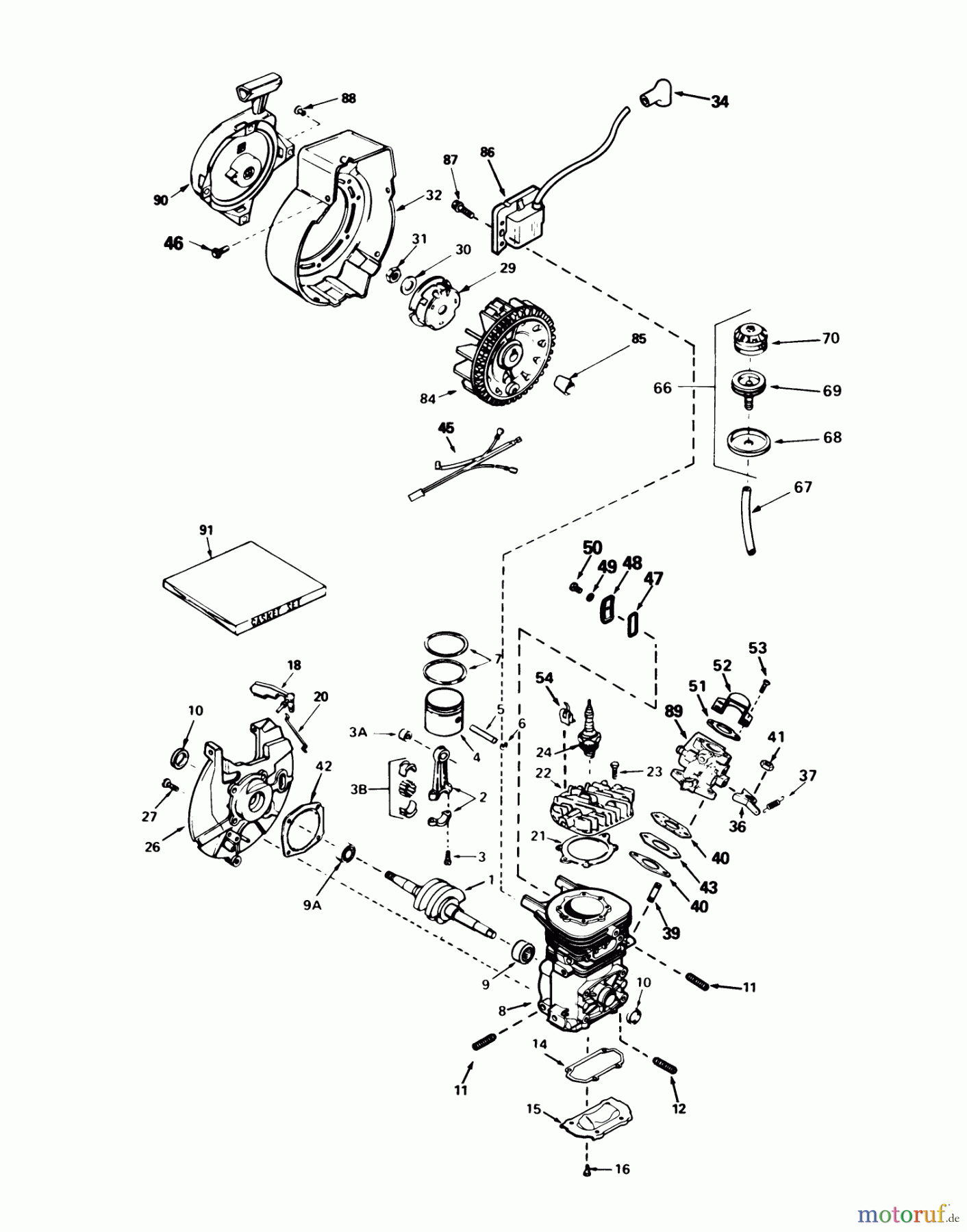 Toro Neu Snow Blowers/Snow Throwers Seite 1 38162 (S-620) - Toro S-620 Snowthrower, 1984 (4000001-4999999) ENGINE TECUMSEH MODEL AH-600 TYPE 1623