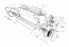 Toro 38162 (S-620) - S-620 Snowthrower, 1987 (7000001-7999999) Ersatzteile LOWER MAIN FRAME ASSEMBLY