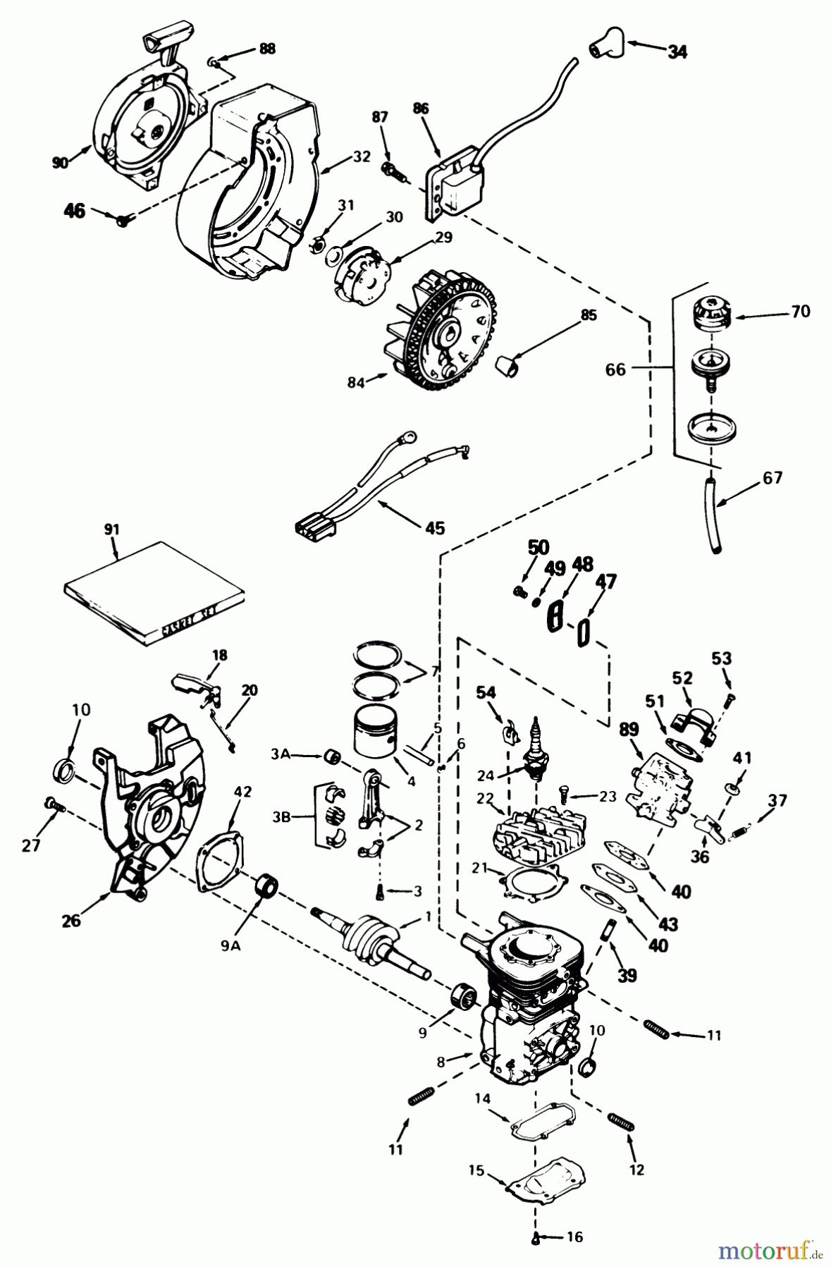 Toro Neu Snow Blowers/Snow Throwers Seite 1 38162 (S-620) - Toro S-620 Snowthrower, 1988 (8000001-8999999) ENGINE TECUMSEH MODEL AH-600 TYPE 1623-M